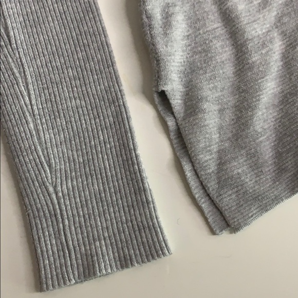 Calvin Klein fitted textured grey long sleeve sweater ribbed women’s size xs - Picture 5 of 8